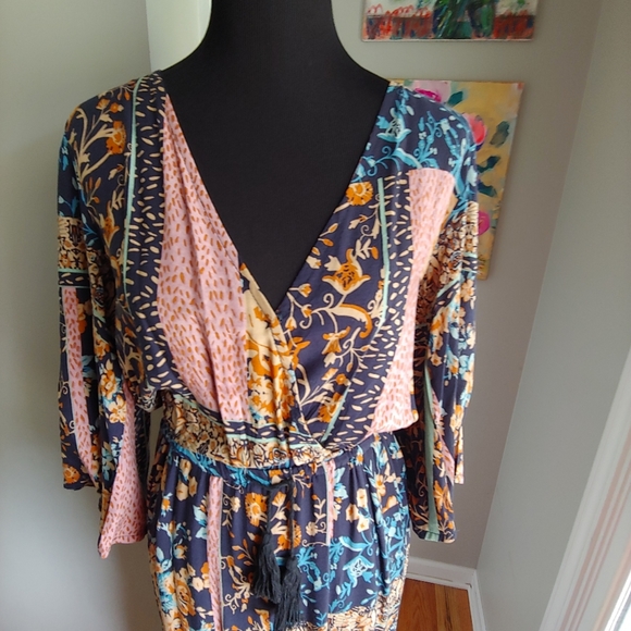 Jaase Willow Clay Boho Jumpsuit Size S - Picture 2 of 11